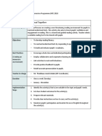 Operational Plan For Highly Immersive Programme