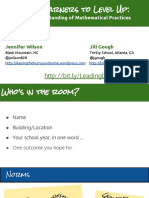 NCTM 2018-Leading Learners To Level Up - Deepening Understanding of Mathematical Practices