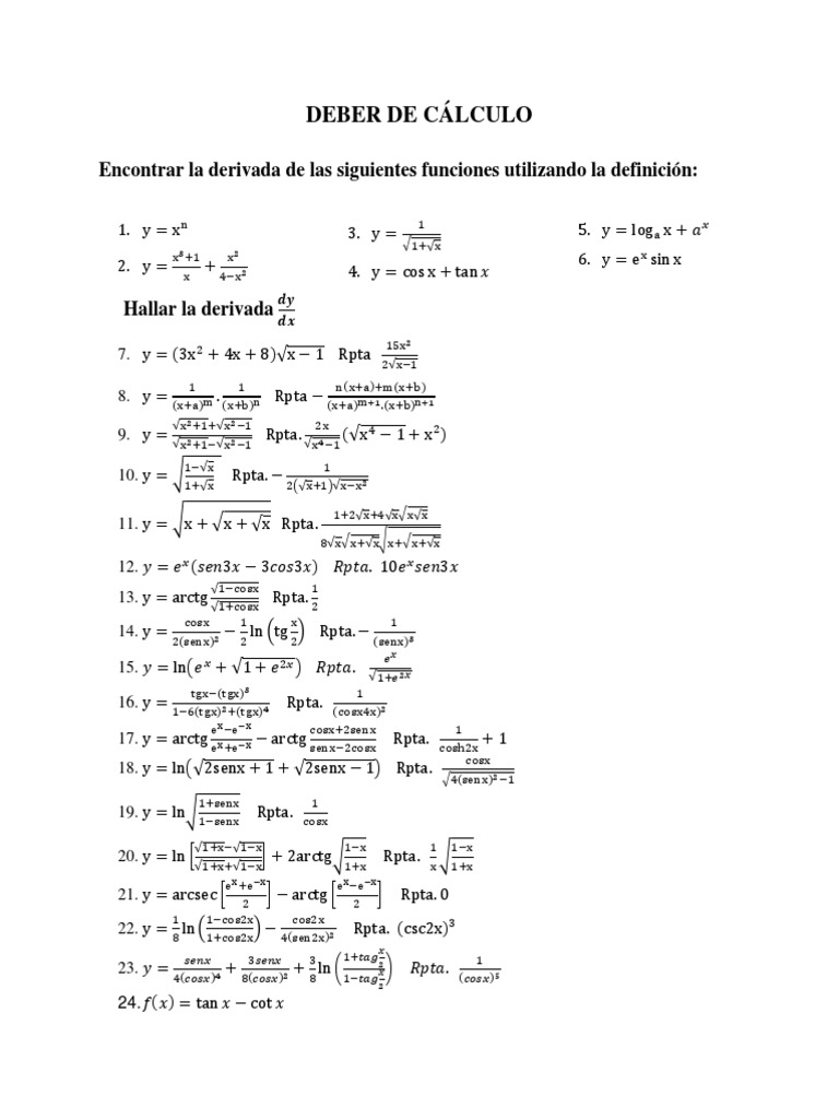04 Derivadas Parte I 1 PDF Pendiente Tangente