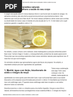 Tome Esses Três Remédios Naturais Alcalinizantes e Melhore a Saúde Do Seu Corpo