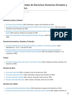 Tratados Internacionales de Derechos Humanos Firmados y Ratificados Por México