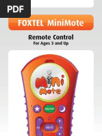 Download FOXTEL MiniMote Remote Control USER GUIDE by myinfoQ SN37776306 doc pdf