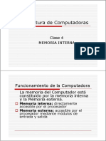 Arqui - Compu (Clase 4) Memoria Interna