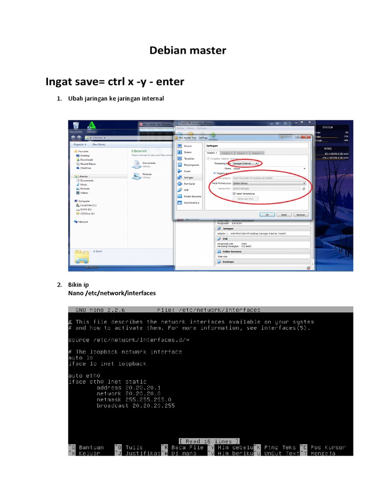 Debian Network and DNS Setup Guide | PDF