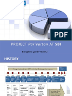 PROJECT Parivartan AT SBI: Brought To You by TEAM 2