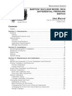 Barton Model 581a Differntial Pressure Switch User Manual