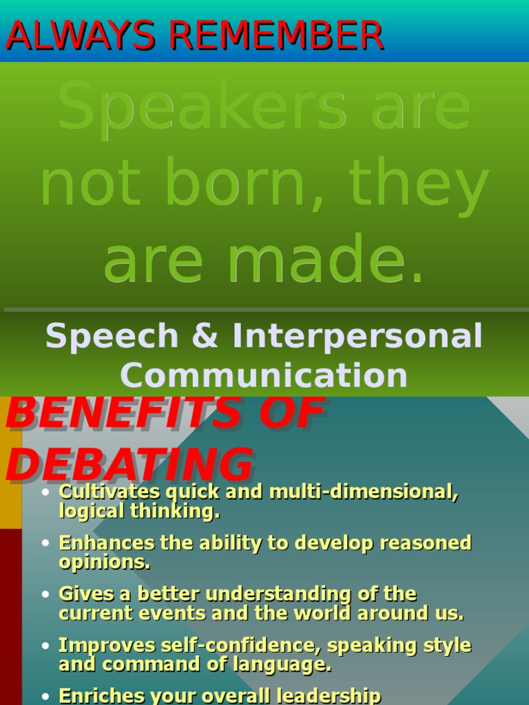Debate Guide | PDF | Argument | Interpersonal Communication