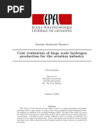 Cost Evaluation of Large Scale Hydrogen Production