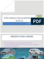 Strategia de Marketing DACIA