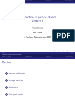 Introduction To Particle Physics: Frank Krauss