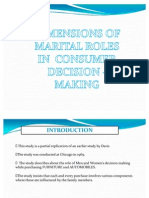 On Dimensions of Marital Roles in Consumer Decision Making