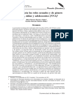 Actitudes Hacia Los Roles Sexuales y de Género en Niños, Niñas y Adolescentes (NNA)