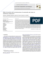 Journal of Food Composition and Analysis: Antonio J. Mele Ndez-Martı Nez, Isabel M. Vicario, Francisco J. Heredia