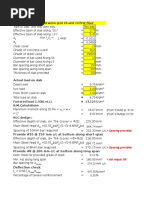 Design of Slab. S1: Between Grid 18 and 19 First Floor: Provide #10 at 150 MM C/C at Bottom Along Short Span