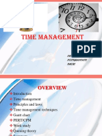 Time Management: Dr. Shanmugapriya D Postgraduate Bmcri