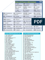 Abbreviationsin English