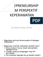 Entrepreneurship Dalam Perspektif Keperawatan