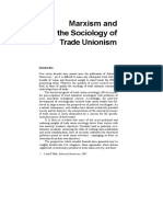 Marxism and The Sociology of Trade Unionism: Democracy Yet It Is Difficult To Name Any Subsequent Work With The