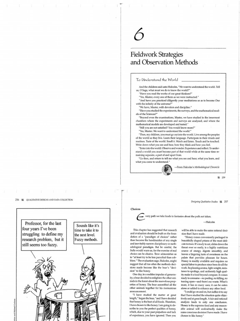 Patton 2002 Cap 6 Observation | PDF