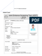 Joint Entrance Screening Test - -