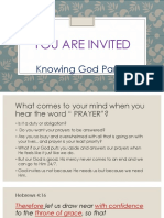 You Are Invited: Knowing God Part 1