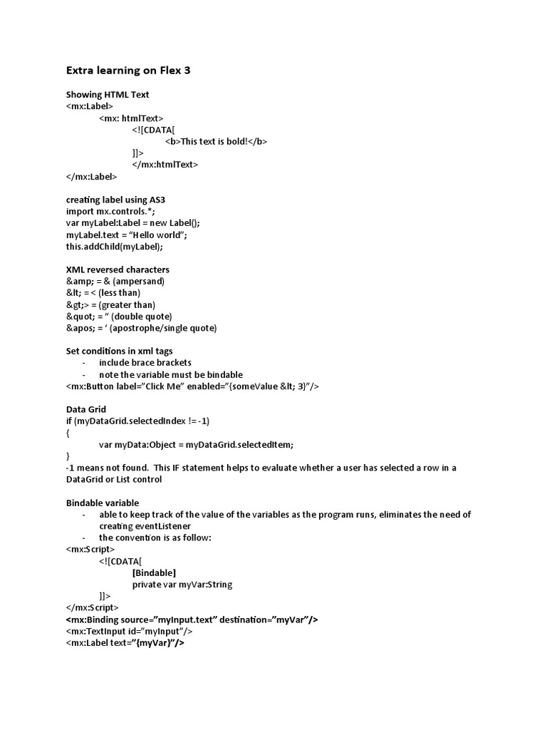 Flex 3 UI Components Guide | PDF | Computer Programming | Computing
