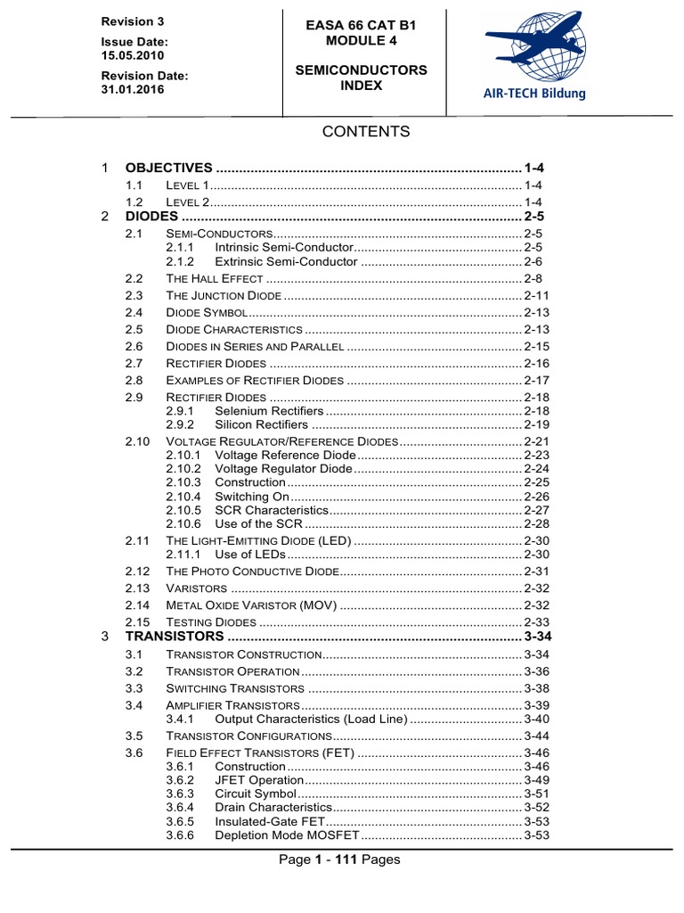 CAT B1 Module 04 Master | PDF | Diode | Rectifier