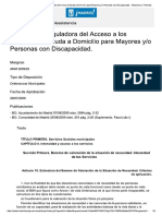 Ordenanza Reguladora Del Acceso a Los S...n Discapacidad