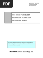 FK-F Series Transducer Model FK-202F TRANSDUCER: MANUAL No. 20601E2.3