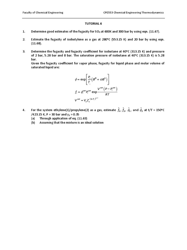 Tutorial 6 | PDF