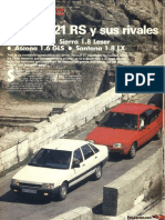 Renault 21 RS (GTS) y Sus Rivales