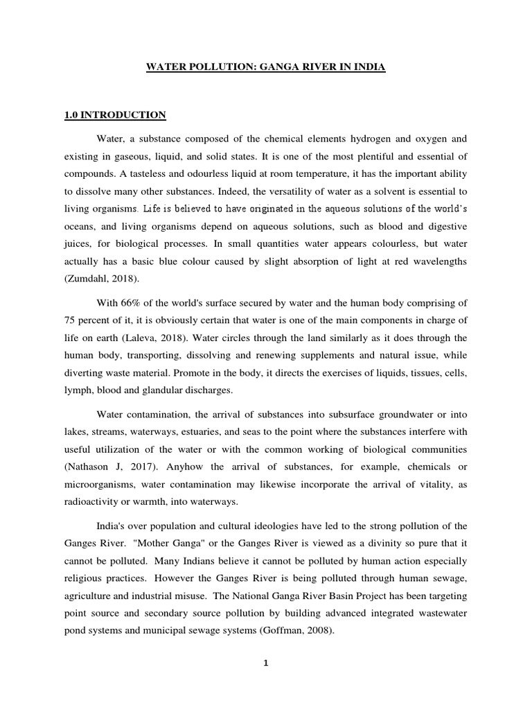 Ganges River Pollution and Fishermen's Impact | PDF | Sewage | Water ...
