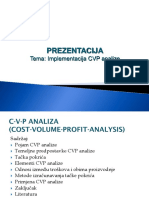 Implementacija CVP Analize