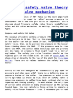 Pressure Safety Valve Theory