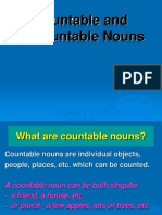 Countable and Uncountable Nouns