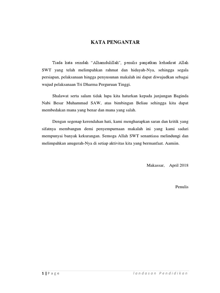 Makalah Landasan Ekonomi