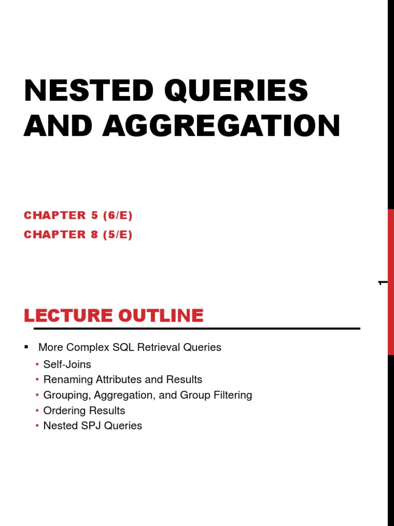 6 Nested SQLCARTE PDF | PDF | Relational Model | Databases