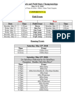 2018 2A TF Schedule