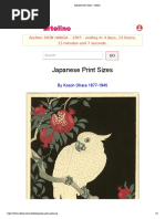 Japanese Print Sizes - Artelino