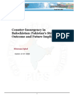 Counter-Insurgency in Balochistan: Pakistan's Strategy, Outcome and Future Implications