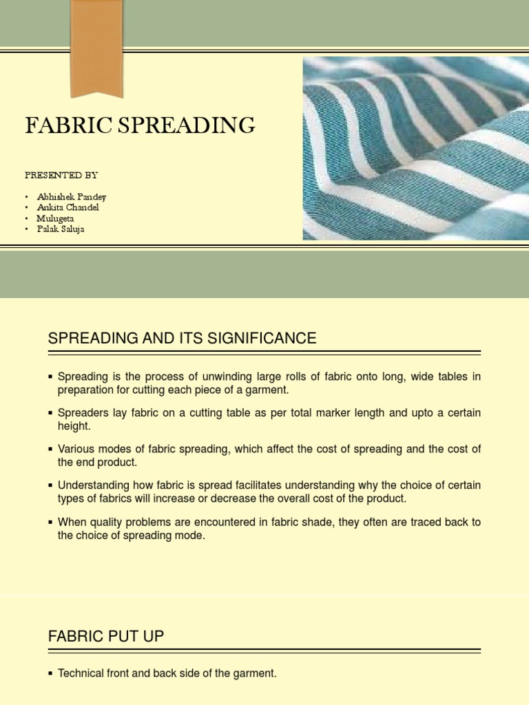Fabric Spreading | Textiles | Knife