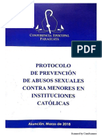 Protocolo de Prevencion de Abusos Sexuales Contra Menores en Instituciones Catolicas