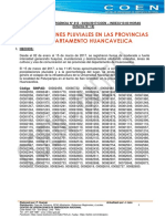 Precipitaciones Pluviales en Las Provincias Del Departamento Huancavelica