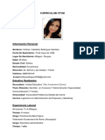 Celestina Rodríguez Curriculum Vitae