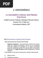 Escoamento variável sob pressão