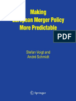 Making European Merger Policy More Predictable