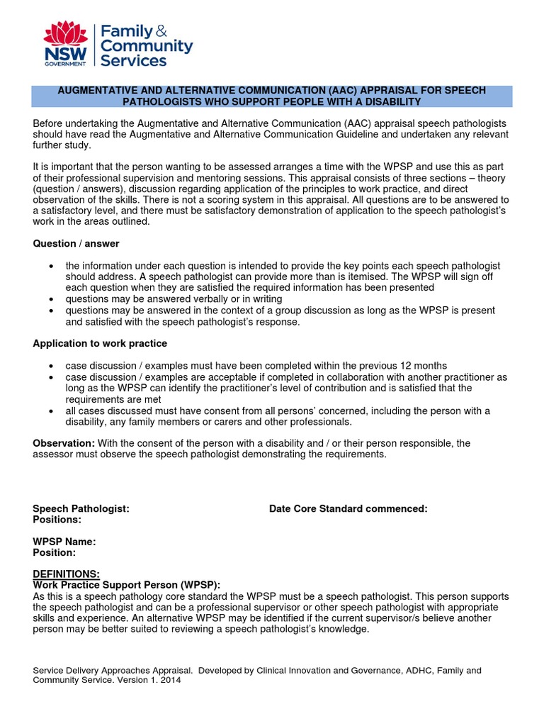 Augmentative and Alternative Communication Appraisal | Download Free ...