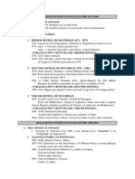 Relaciones Internacionales 1870-1914 - Cronología