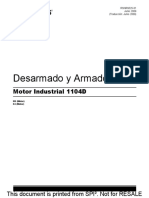 Desarmado y Armado Motor 1104D Perkins.