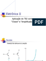 Aula Teórica 12 (01 de 03) - TBJ Como Chave e Amp